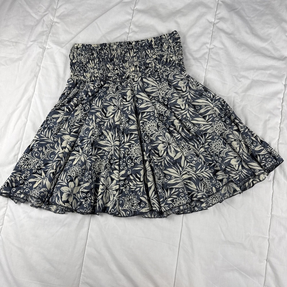 Paani Short Skirt Ruched Waist Women's SM Bohemian Beachy Resort Wear Flowy
